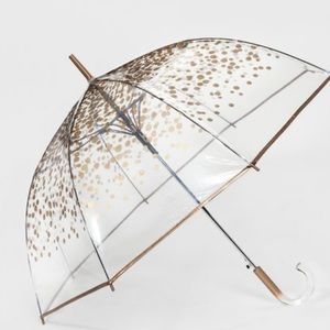 Clear/Gold Umbrella